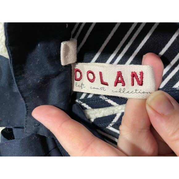 Anthropologie Dolan Women's Size M Halter Neck Sleeveless Top Blue White Striped - Picture 9 of 10